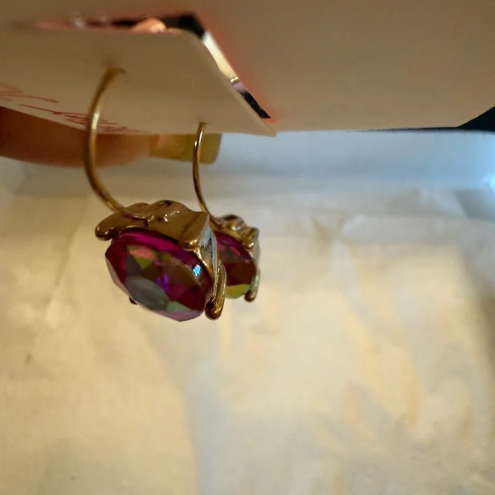 Betsey Johnson Multicolor Crystal Earrings - Picture 4 of 5